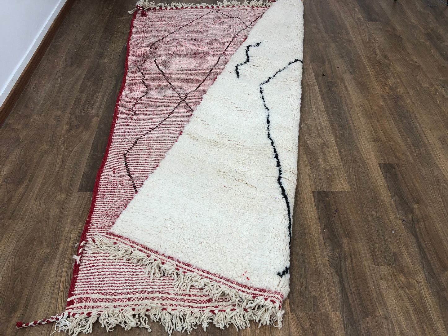 Custom Handmade Moroccan Mid-Century Beni Ourain Rug - MarrakeshLoom