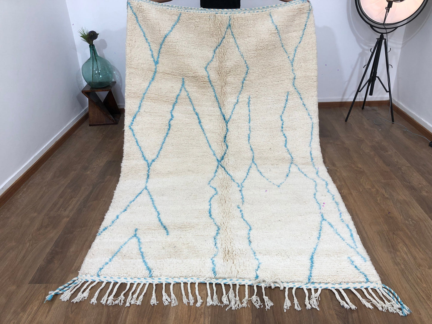 Custom Mid-Century Scandinavian Beni Ourain Rug - MarrakeshLoom