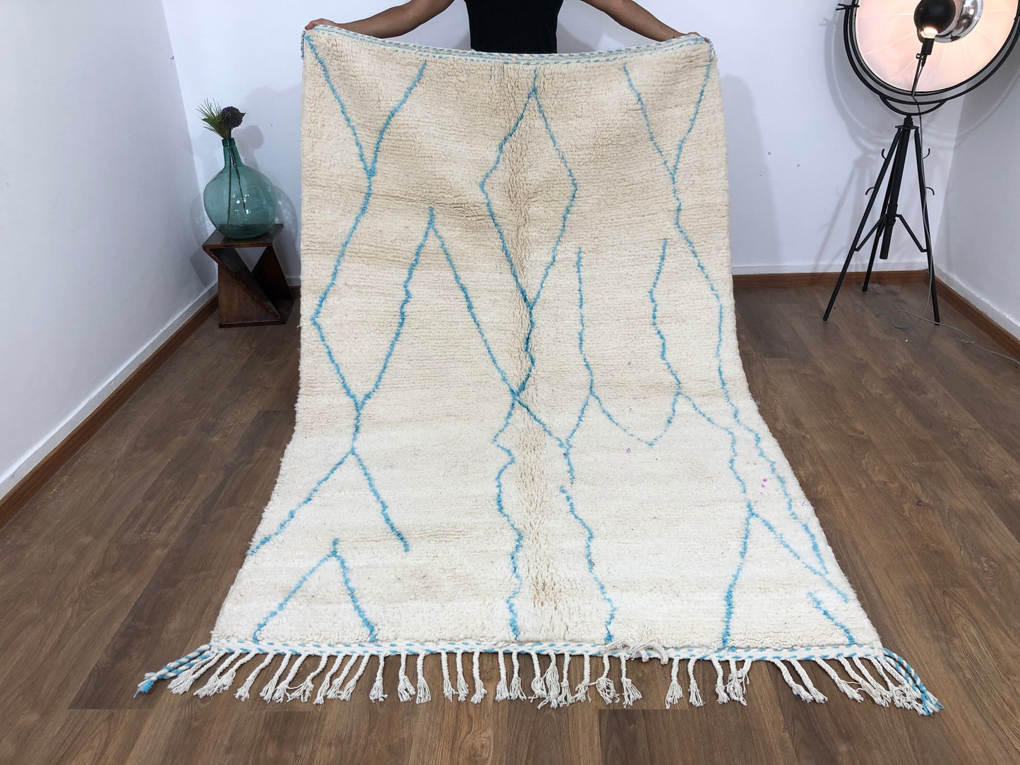 Custom Mid-Century Scandinavian Beni Ourain Rug - MarrakeshLoom