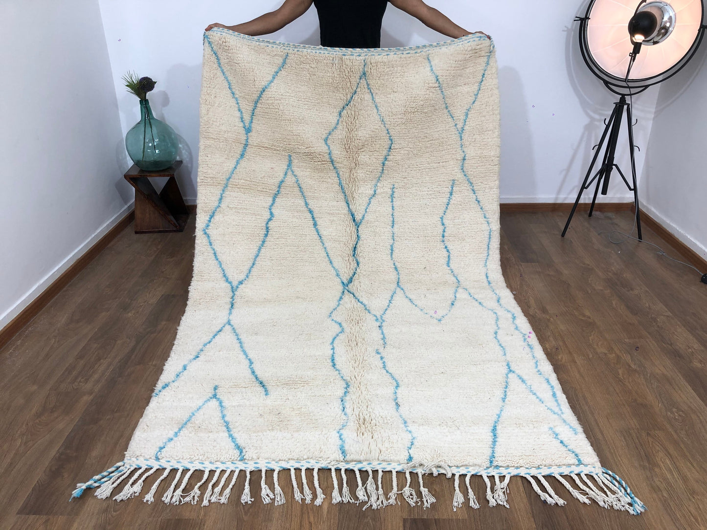 Custom Mid-Century Scandinavian Beni Ourain Rug - MarrakeshLoom