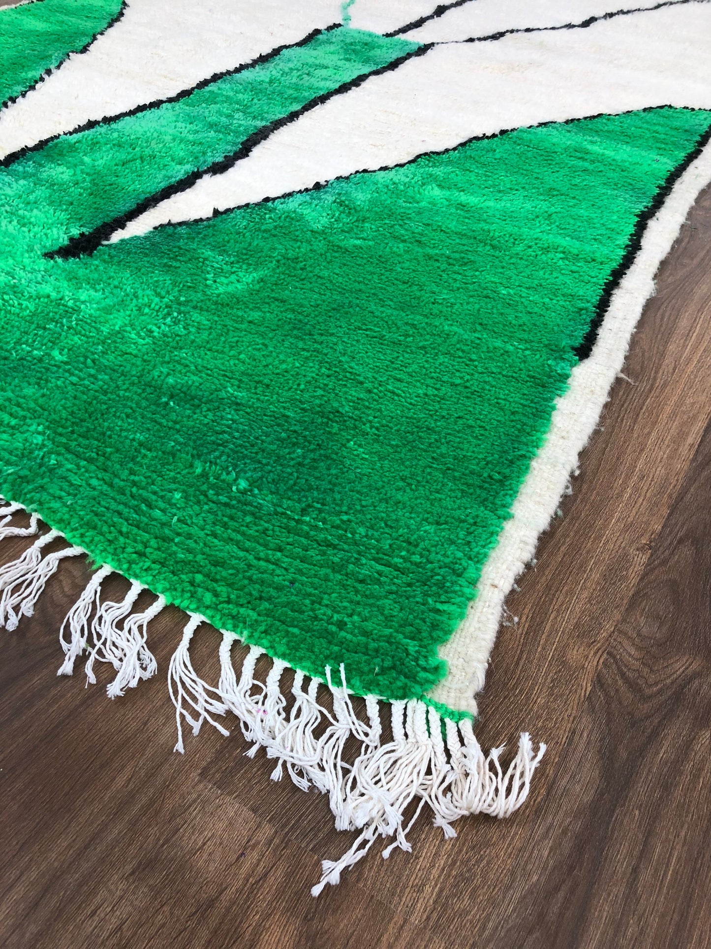 Custom Homemade Mid-Century Scandinavian Beni Ourain Rug