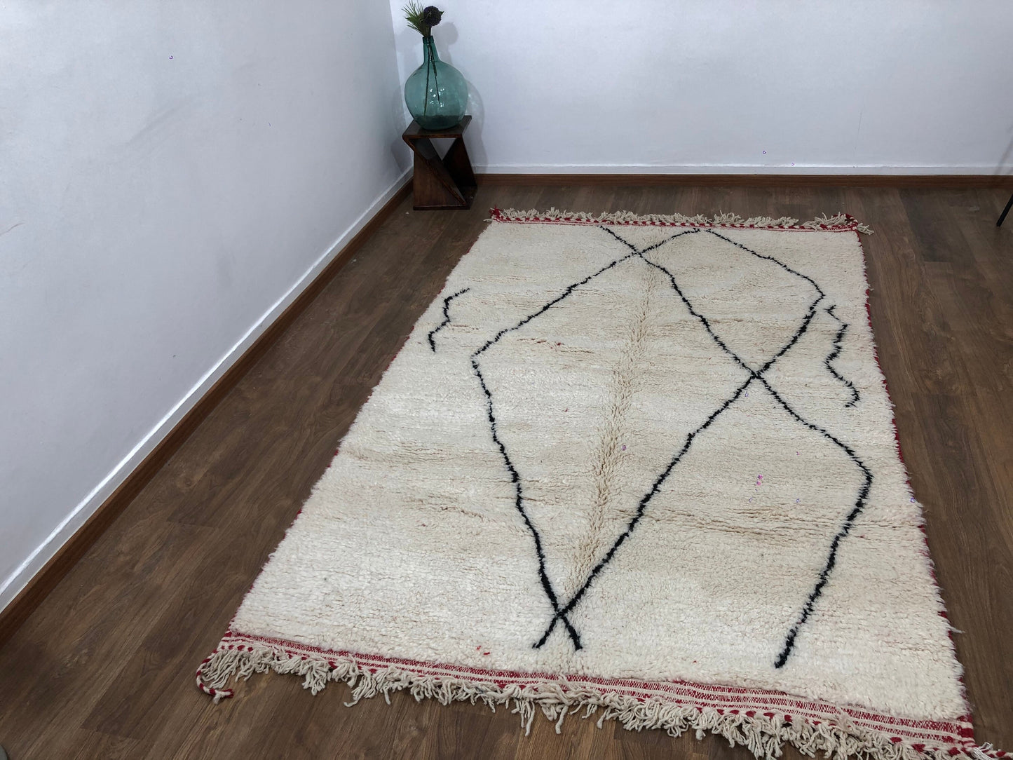 Custom Handmade Moroccan Mid-Century Beni Ourain Rug - MarrakeshLoom