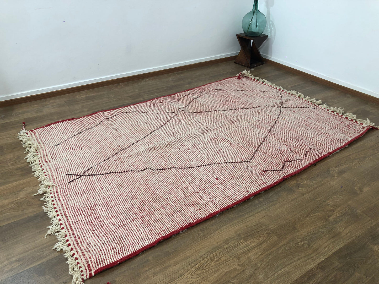 Custom Handmade Moroccan Mid-Century Beni Ourain Rug - MarrakeshLoom
