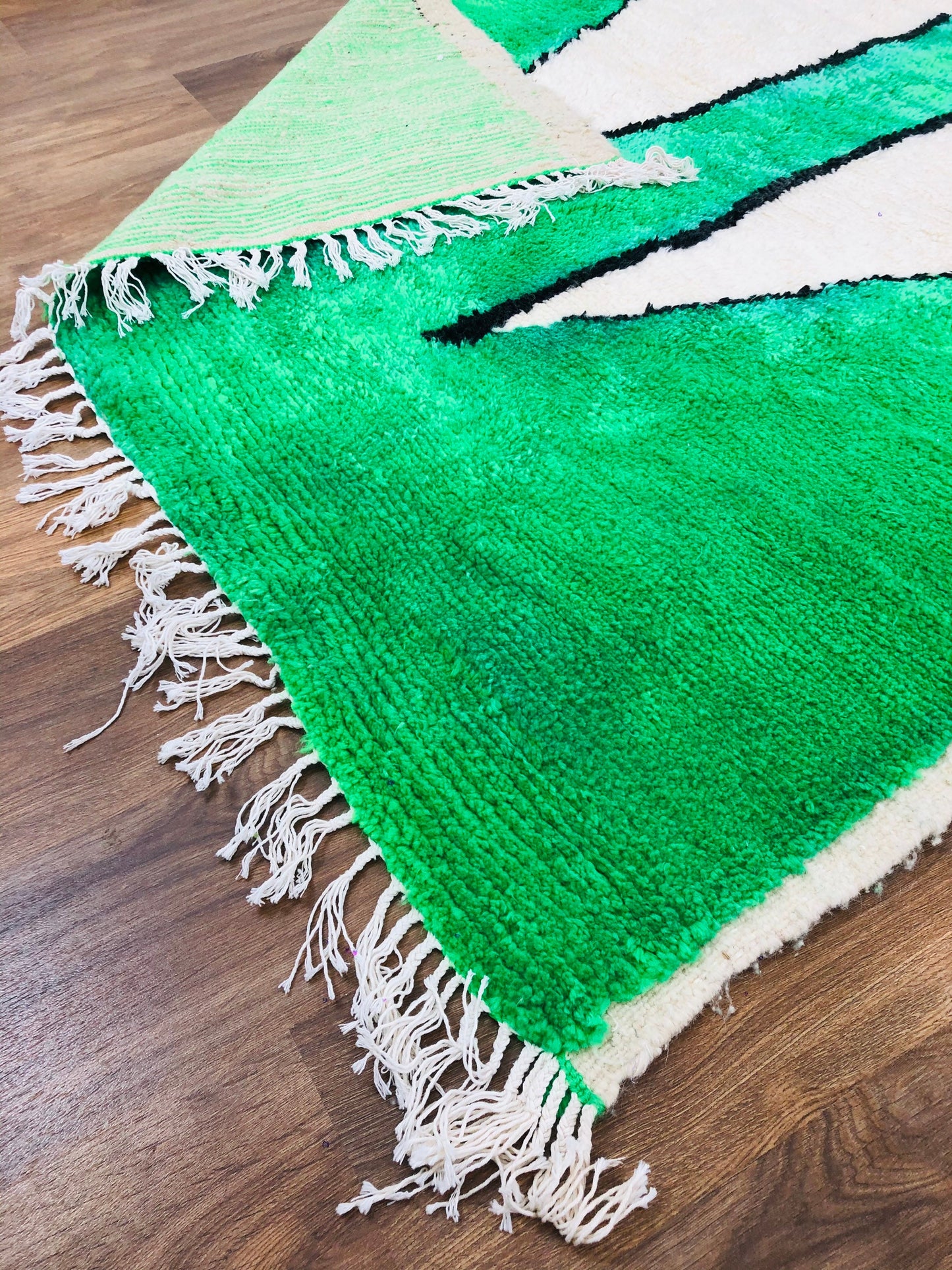 Custom Homemade Mid-Century Scandinavian Beni Ourain Rug