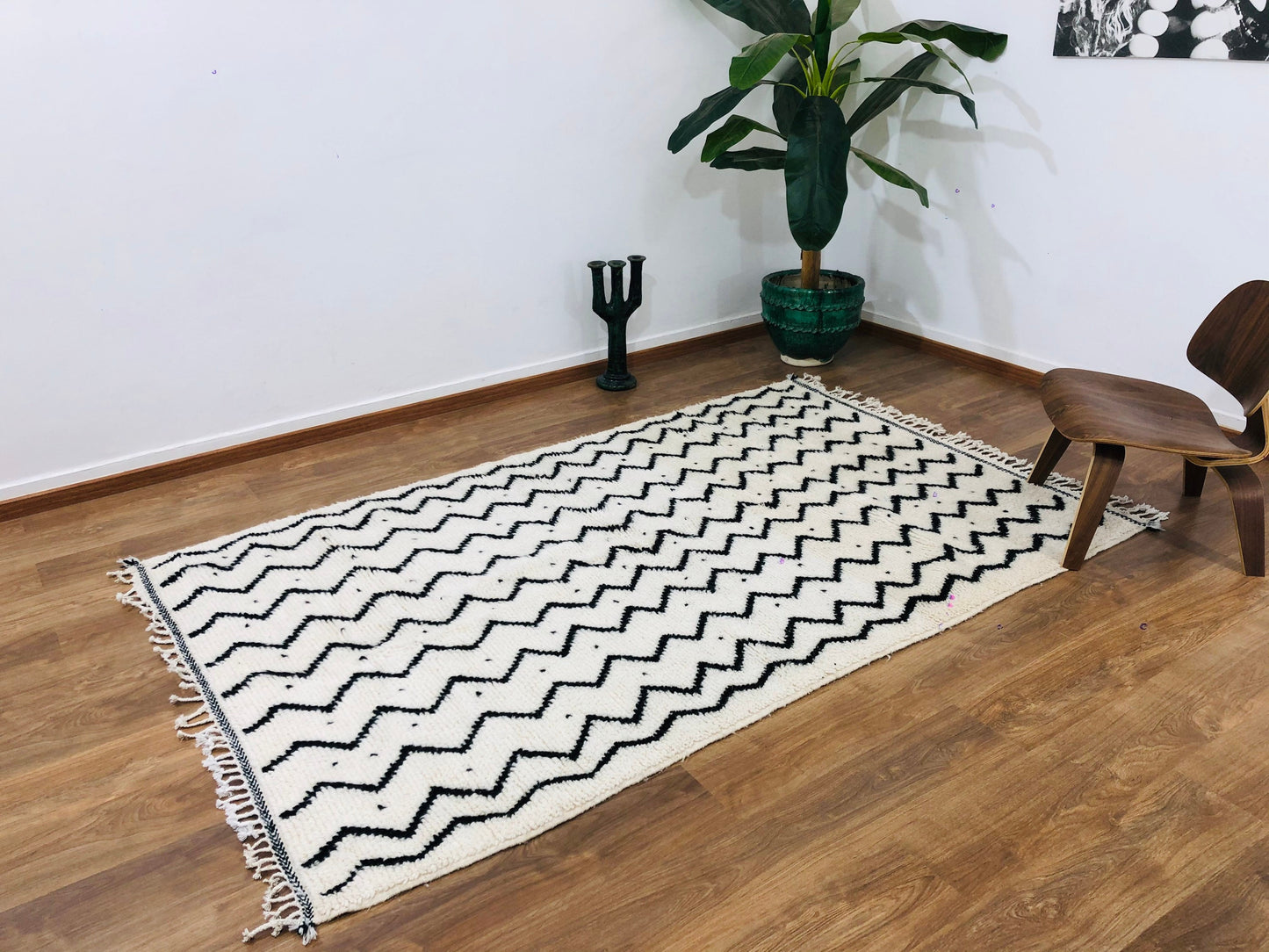 Custom Mid-Century Scandinavian Beni Ourain Rug - MarrakeshLoom