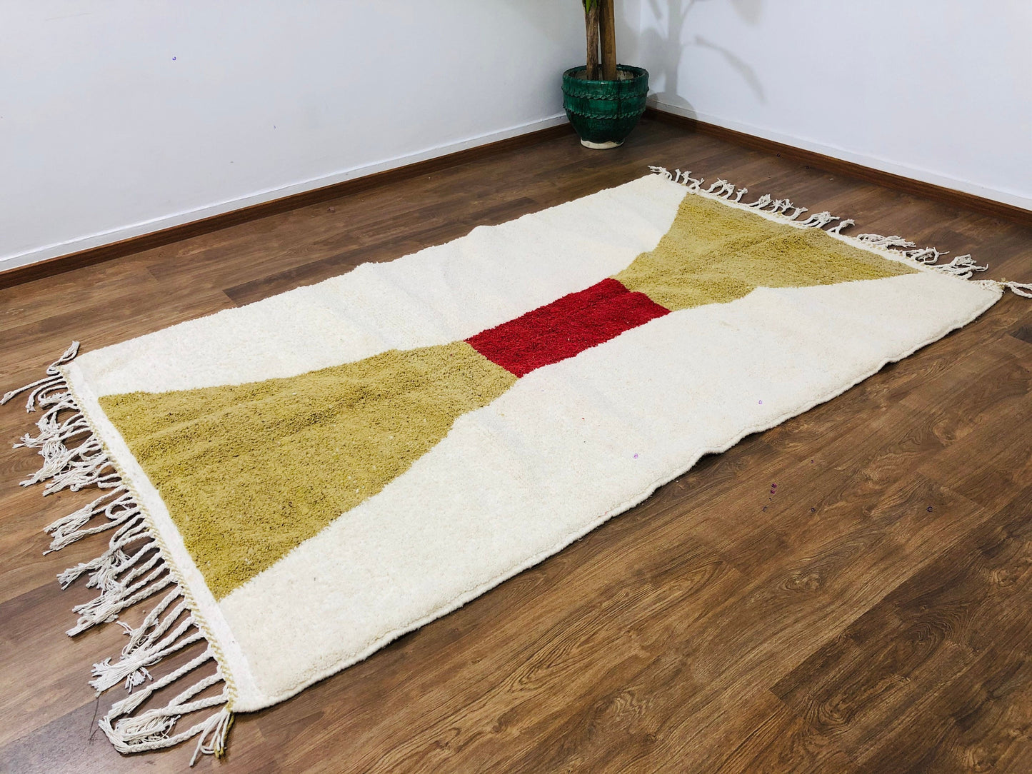 Custom Homemade Mid-Century Scandinavian Beni Ourain Rug