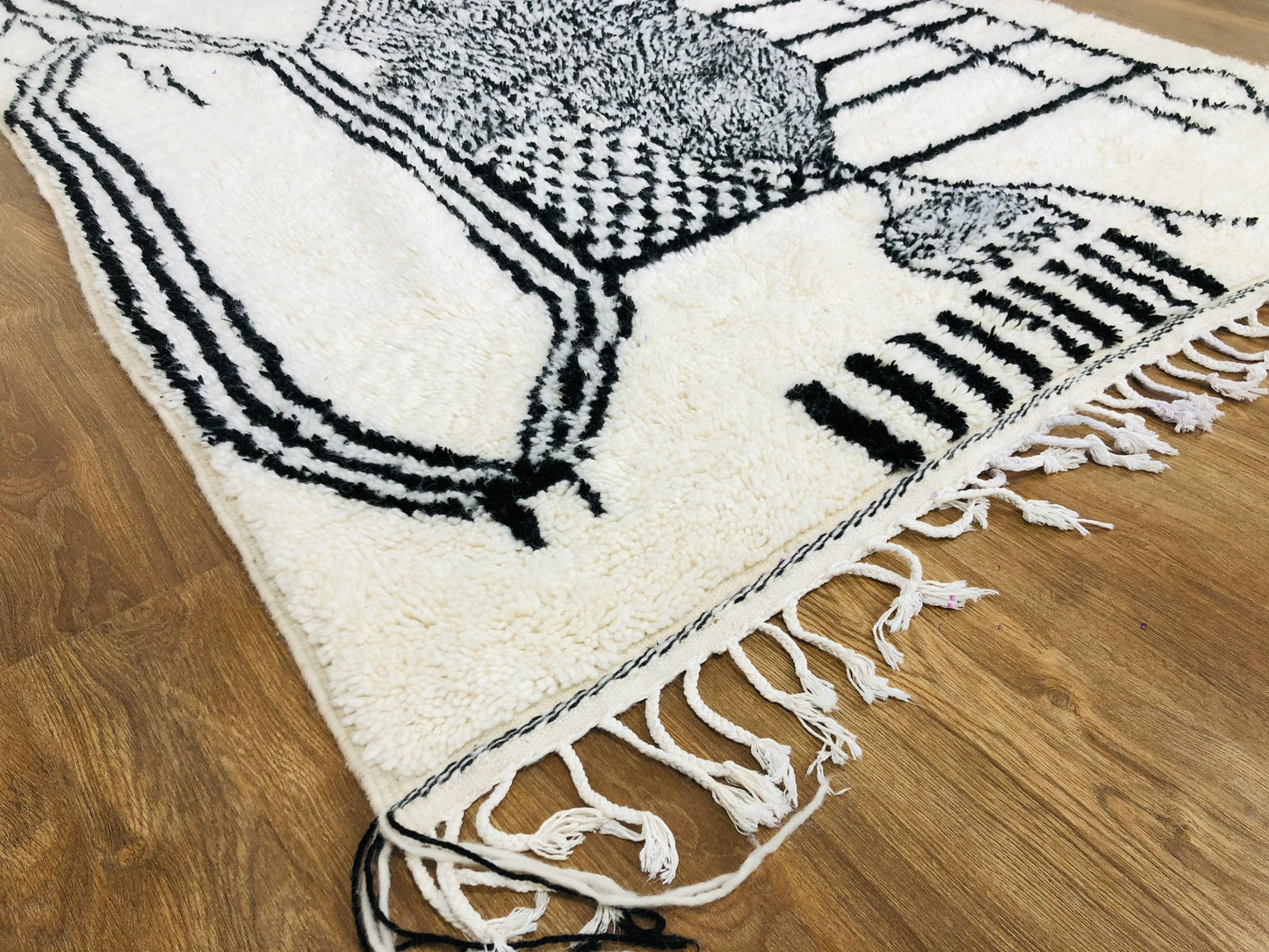 Custom Mid-Century Scandinavian Beni Ourain Rug - MarrakeshLoom