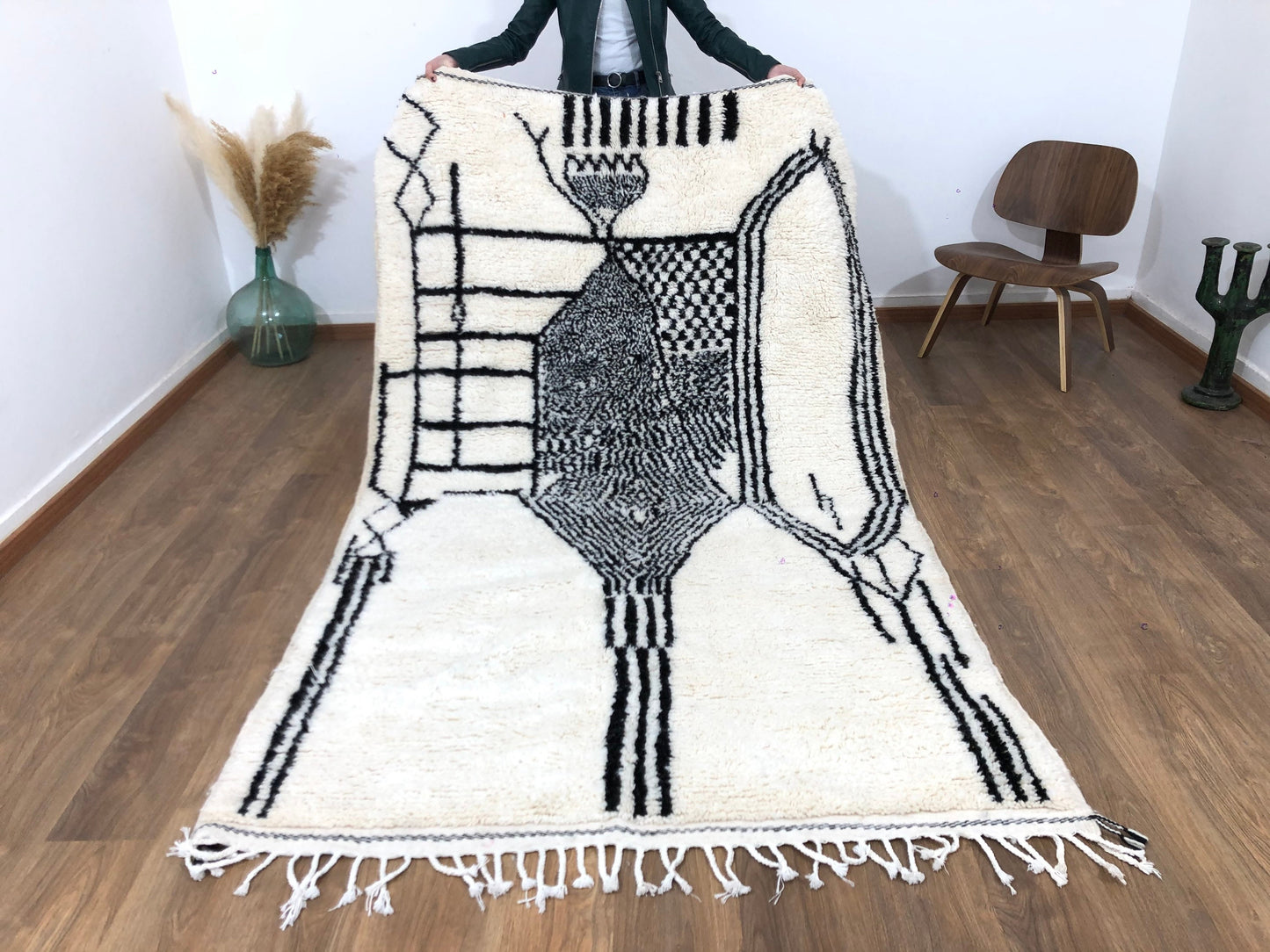 Custom Mid-Century Scandinavian Beni Ourain Rug - MarrakeshLoom