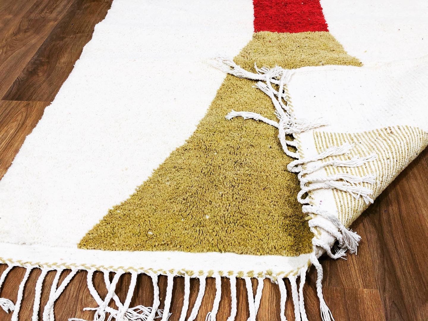 Custom Homemade Mid-Century Scandinavian Beni Ourain Rug