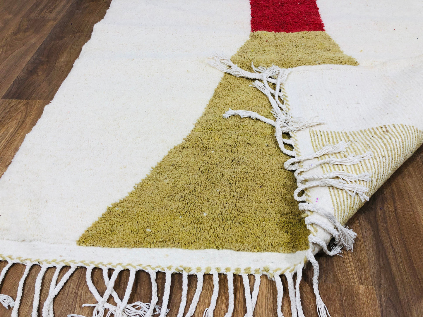 Custom Homemade Mid-Century Scandinavian Beni Ourain Rug