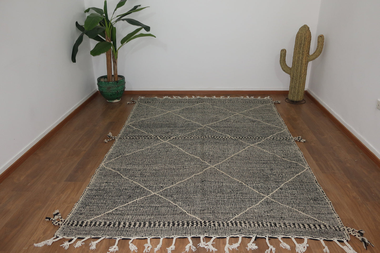 Custom Mid-Century Handwoven Moroccan Zanafi Rug - MarrakeshLoom