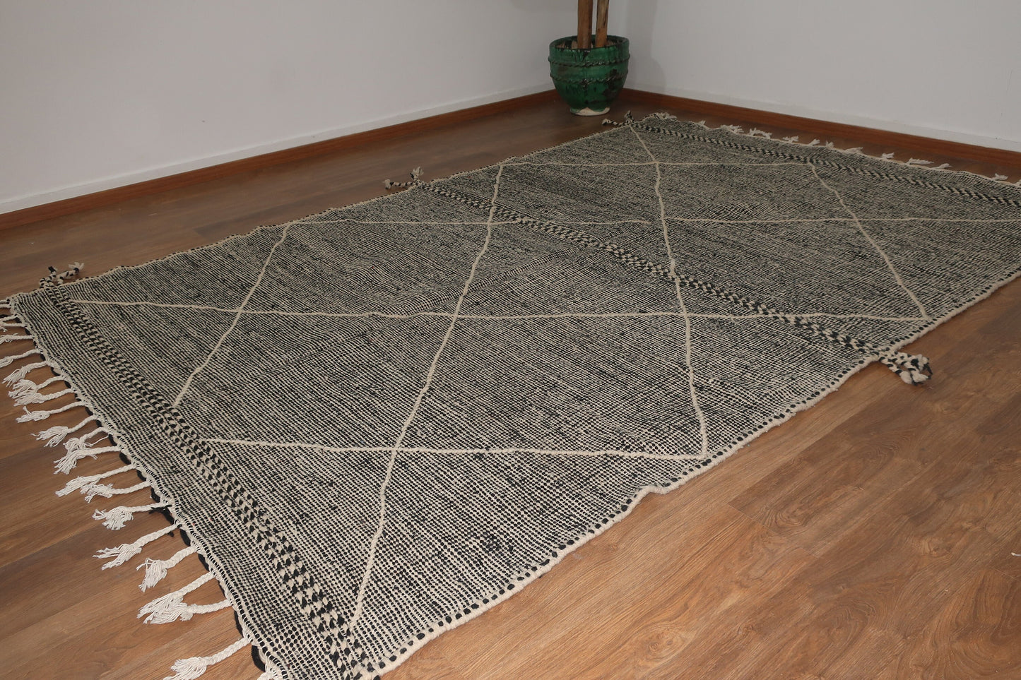 Custom Mid-Century Handwoven Moroccan Zanafi Rug - MarrakeshLoom