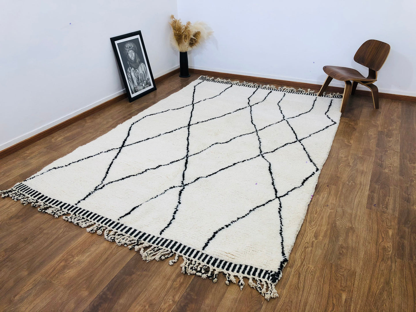 Custom Mid-Century Scandinavian Beni Ourain Rug - MarrakeshLoom