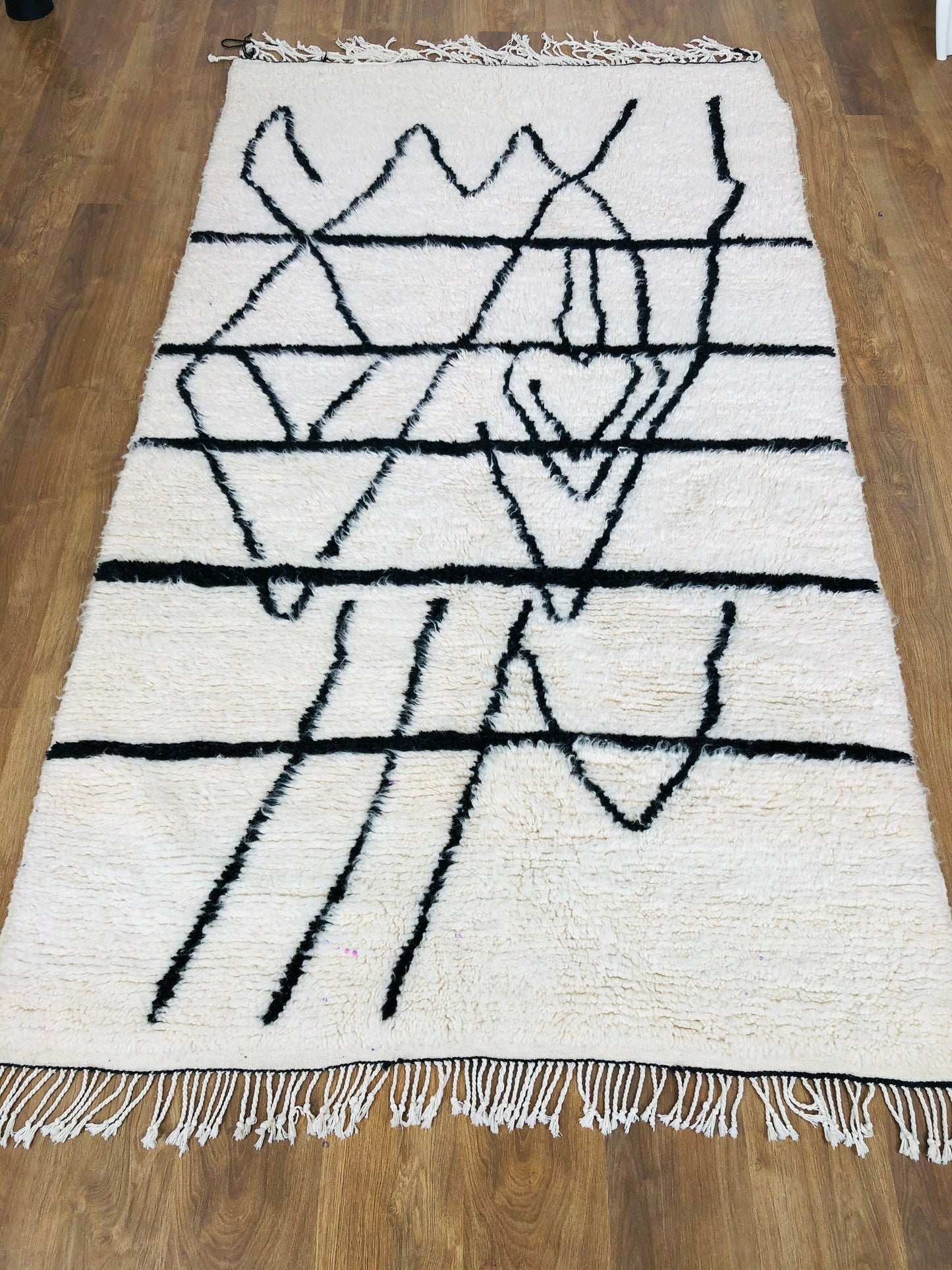 Custom Handmade Nordic Scandinavian Moroccan Beni Ourain Rug - MarrakeshLoom