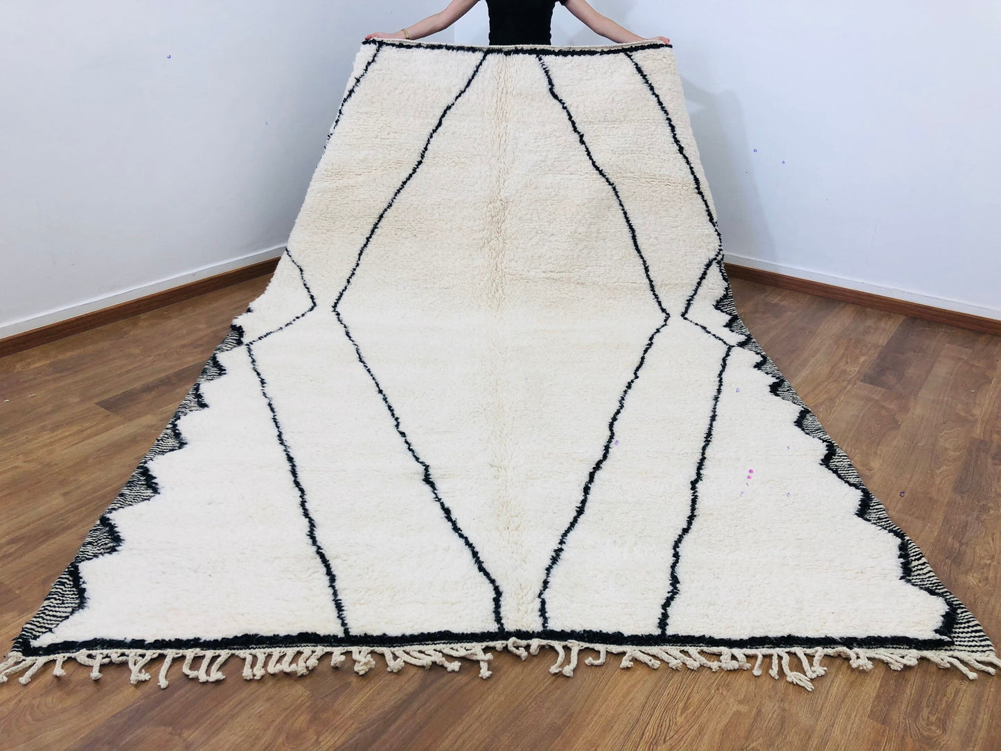 Custom Mid-Century Scandinavian Beni Ourain Rug - MarrakeshLoom