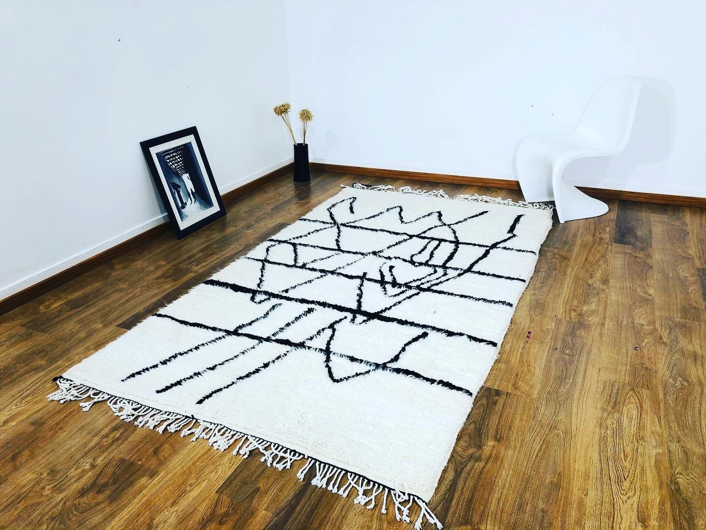 Custom Handmade Nordic Scandinavian Moroccan Beni Ourain Rug - MarrakeshLoom