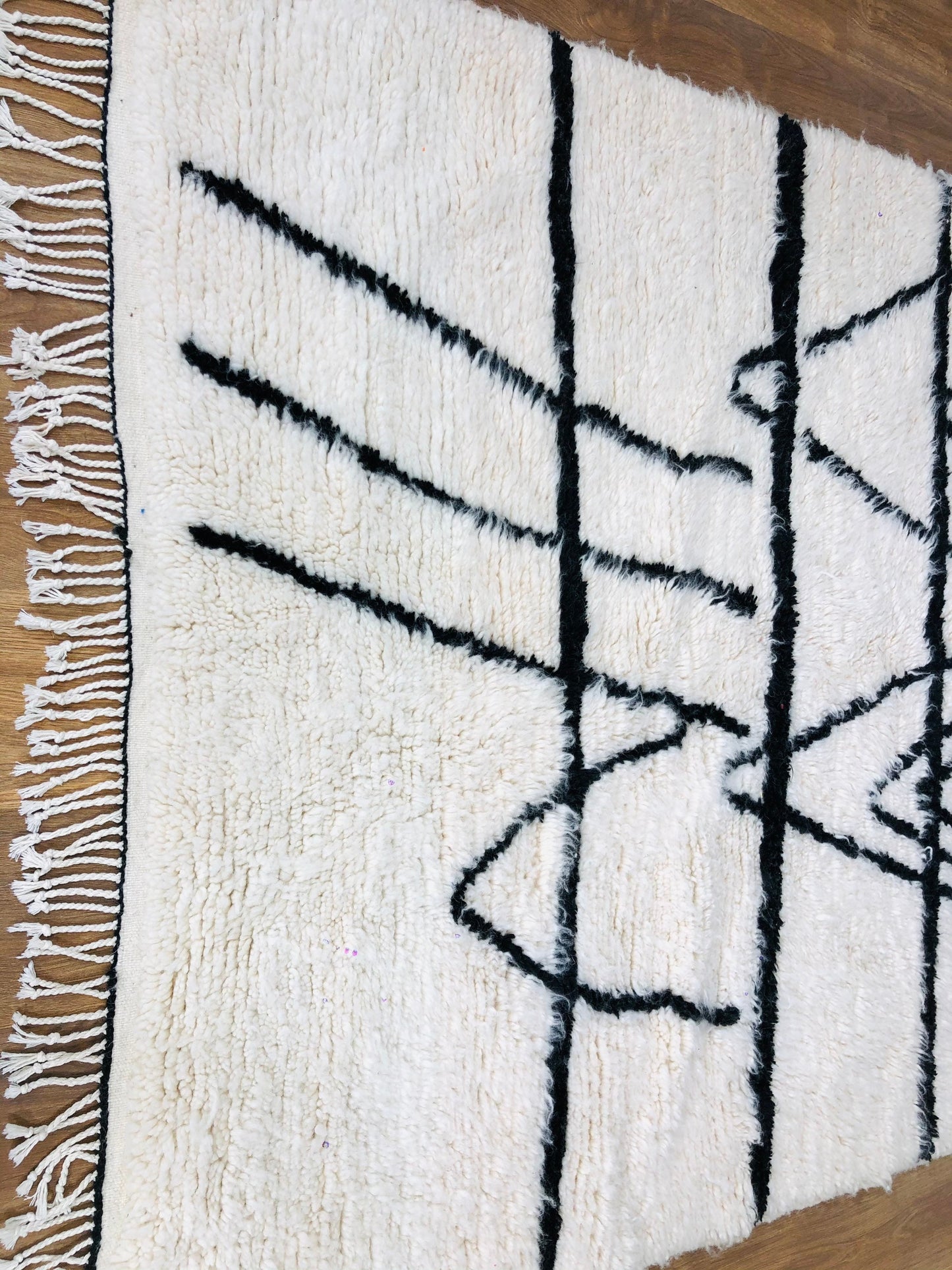 Custom Handmade Nordic Scandinavian Moroccan Beni Ourain Rug - MarrakeshLoom