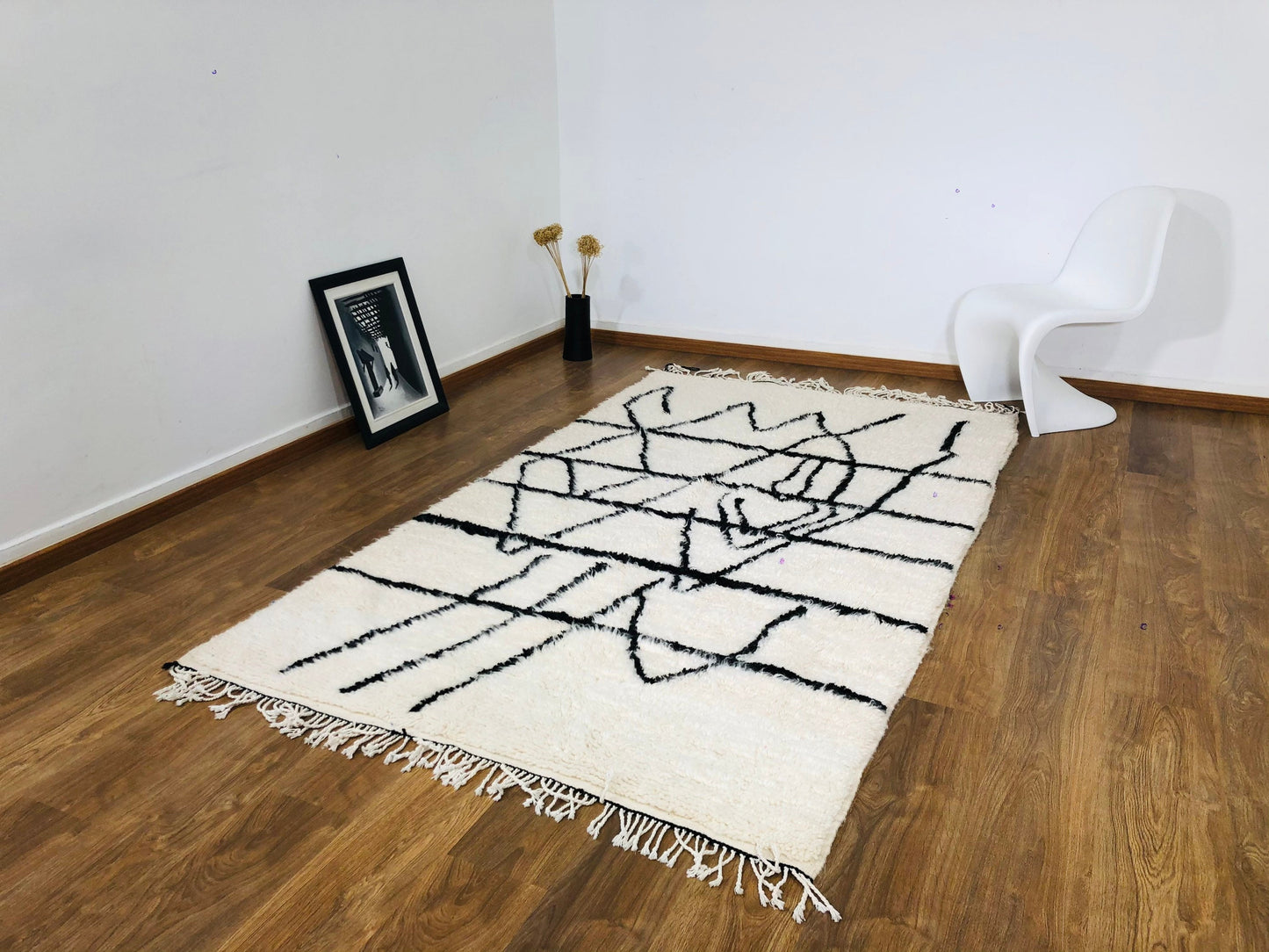 Custom Handmade Nordic Scandinavian Moroccan Beni Ourain Rug - MarrakeshLoom