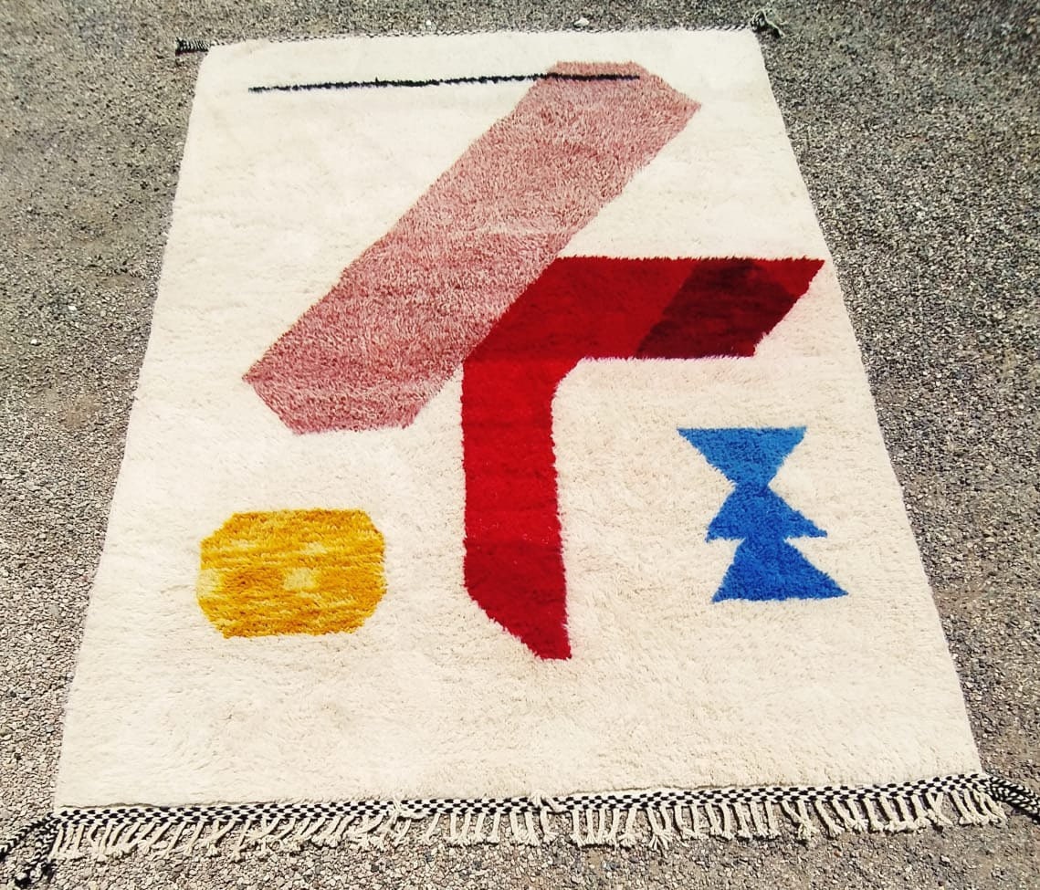 Custom Handmade Moroccan Berber Wool Rug