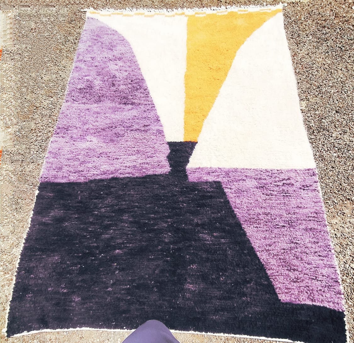 Custom Handmade Moroccan Berber Wool Rug
