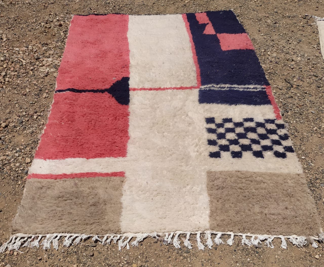 Custom Handmade Moroccan Berber Wool Rug