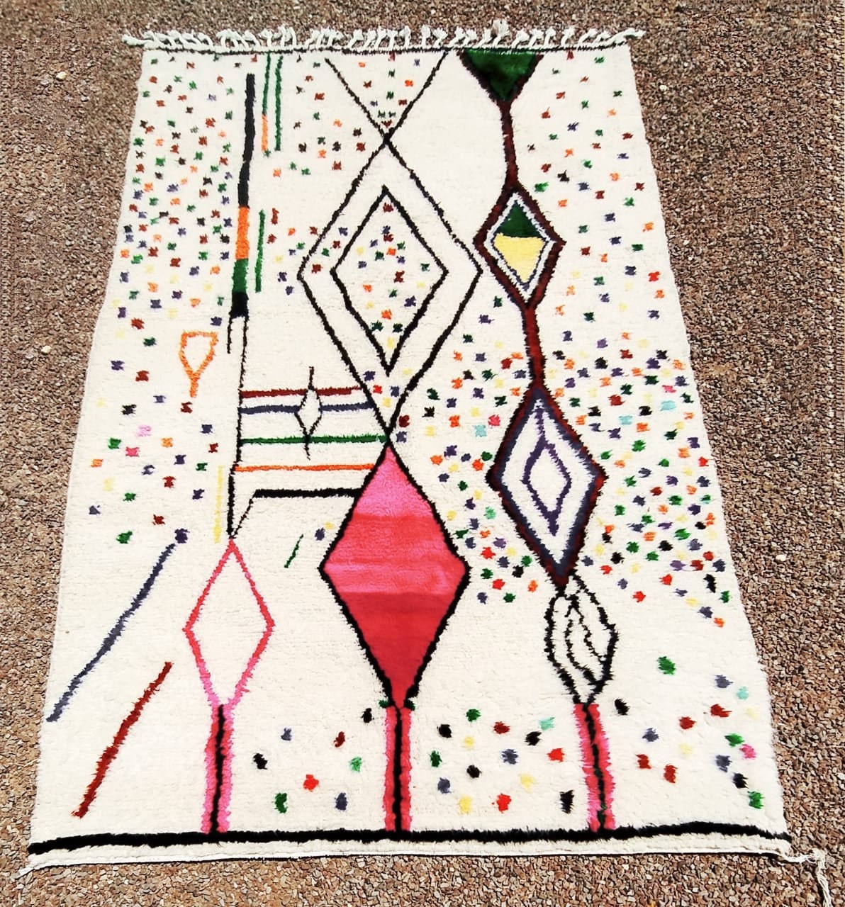 Custom Handmade Moroccan Berber Wool Rug