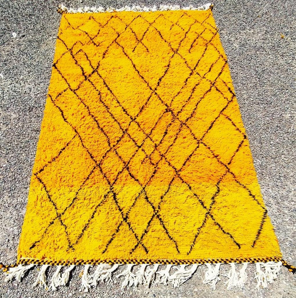 Custom Handmade Moroccan Berber Wool Rug - MarrakeshLoom