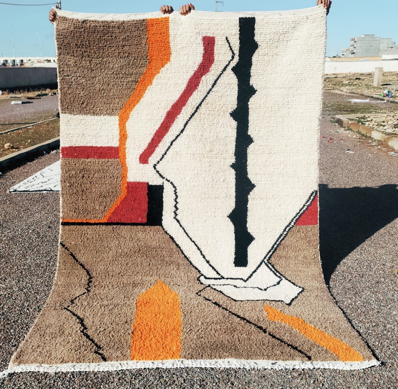 Custom Handmade Moroccan Berber Wool Rug - MarrakeshLoom