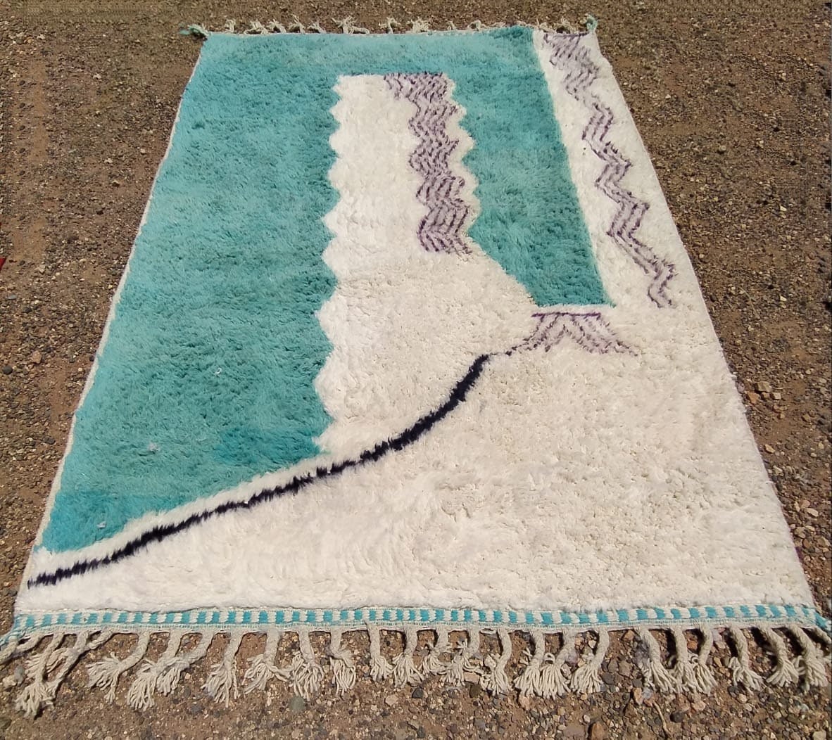 Custom Handmade Moroccan Berber Wool Rug