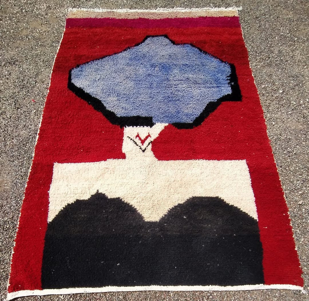 Custom Handmade Moroccan Berber Wool Rug