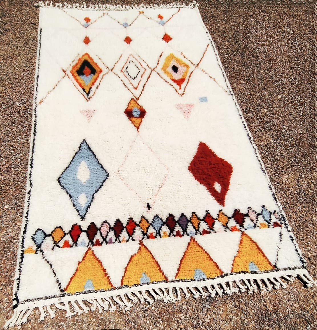 Custom Handmade Moroccan Berber Wool Rug