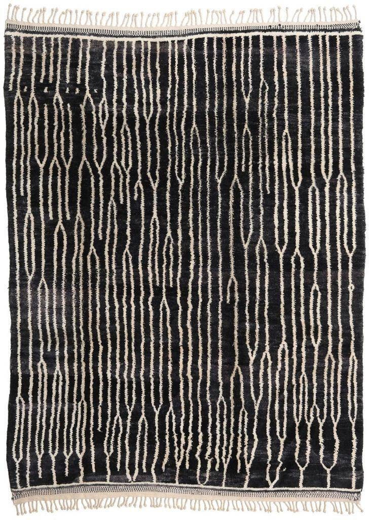 Custom Mid-Century Scandinavian Beni Ourain Rug - MarrakeshLoom