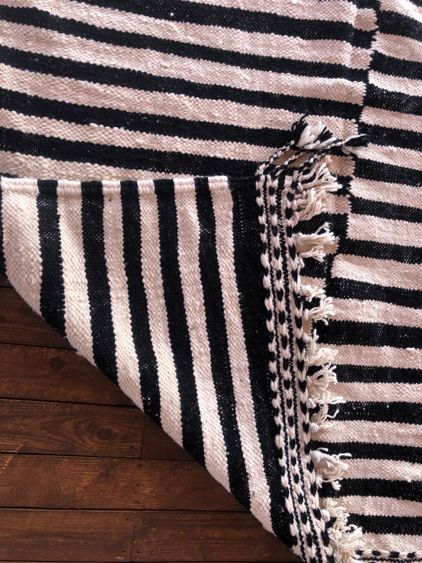 Custom Moroccan Mid-Century Handwoven Flatwoven Kilim Rug - MarrakeshLoom