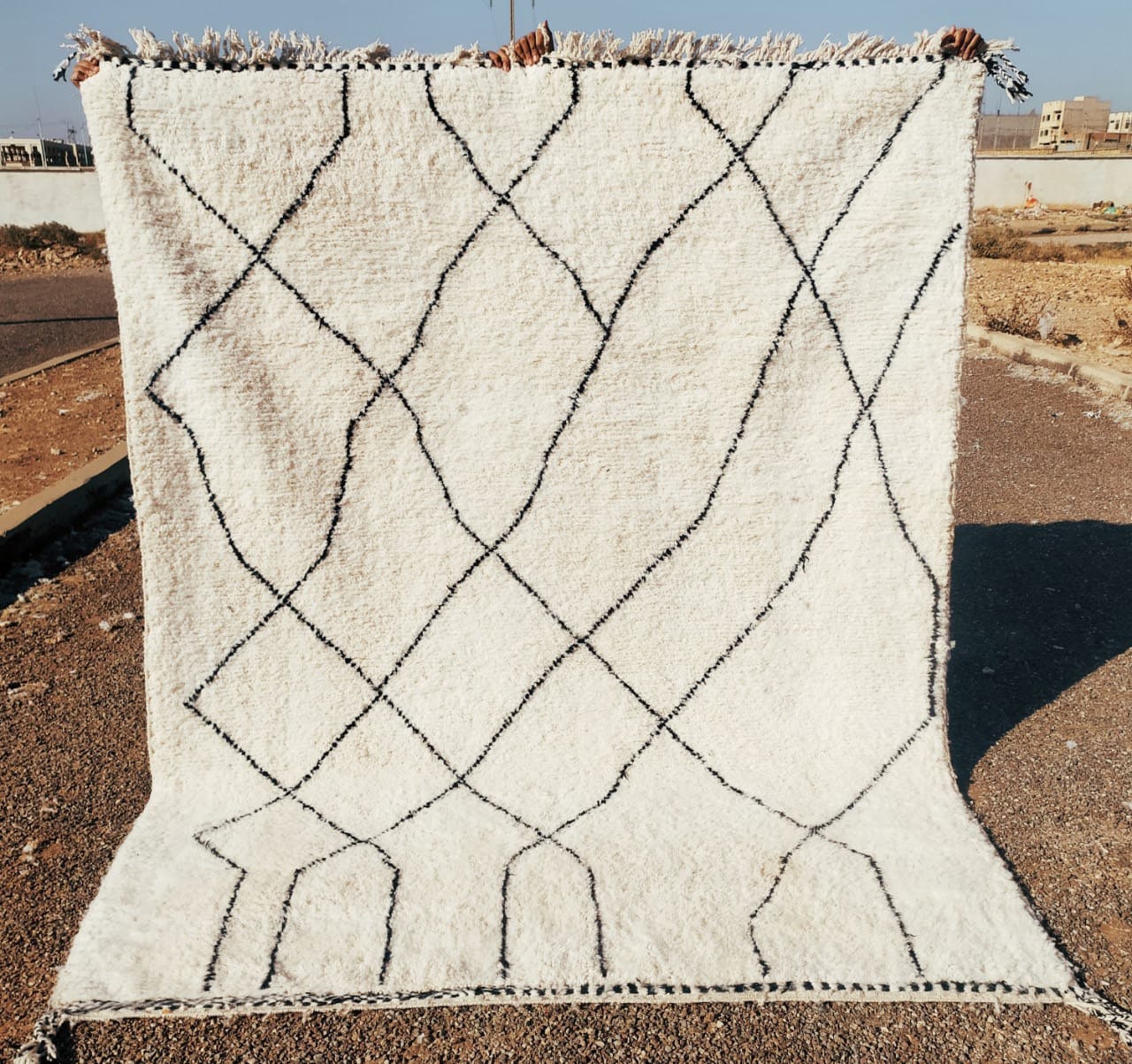 Custom Mid-Century Scandinavian Beni Ourain Rug - MarrakeshLoom