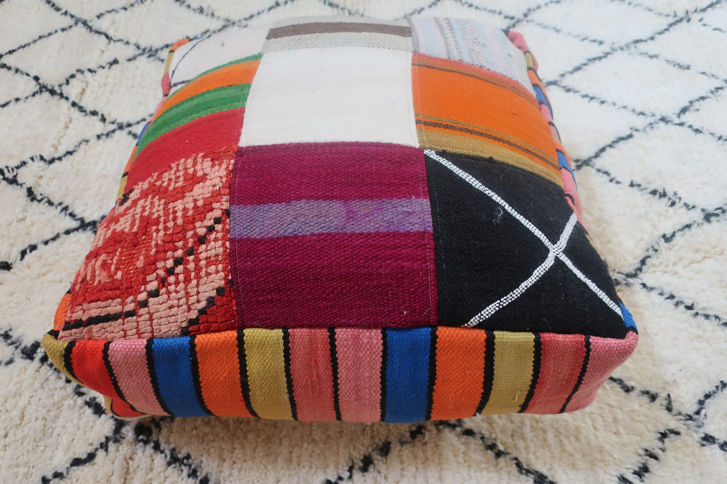 Moroccan Berber Pouf - Floor Cushion - MarrakeshLoom