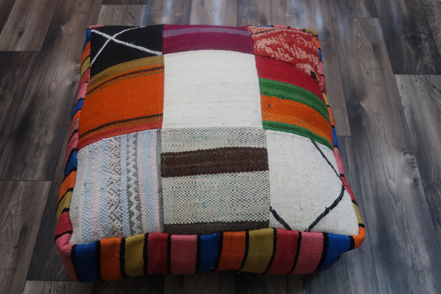 Moroccan Berber Pouf - Floor Cushion - MarrakeshLoom