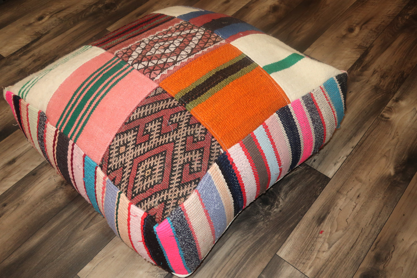 Moroccan Berber Pouf - Floor Cushion - MarrakeshLoom