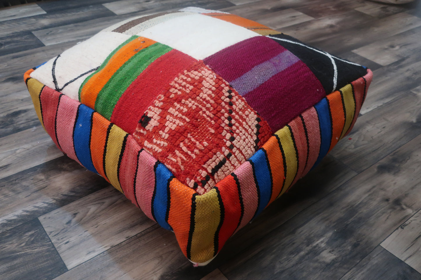 Moroccan Berber Pouf - Floor Cushion - MarrakeshLoom