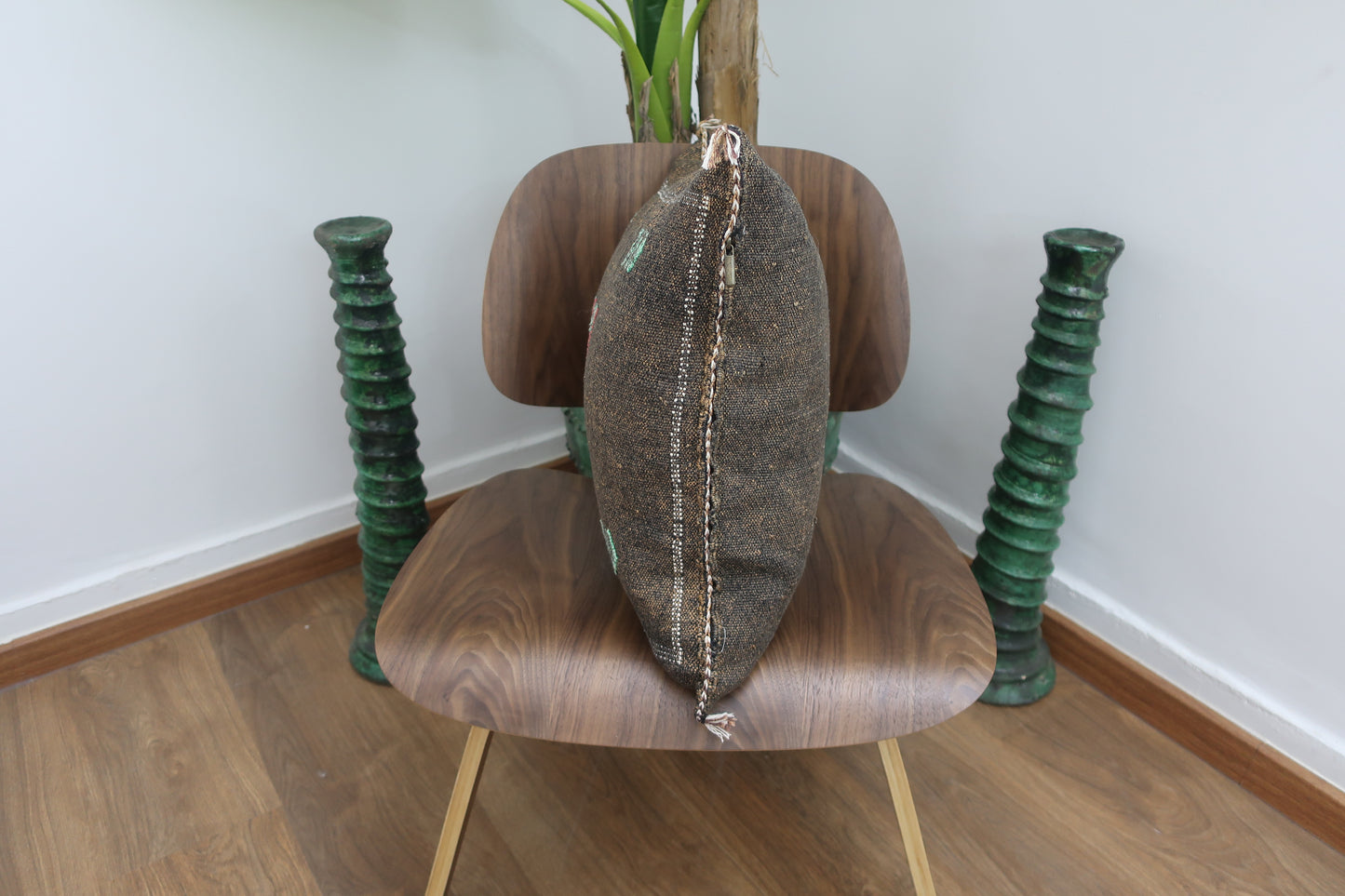 Moroccan cactus silk pillow - MarrakeshLoom