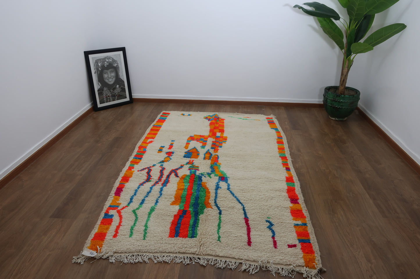 Moroccan Berber Azilal Rug "Azel" - 8.39 FT x 4.65 FT ( 256 CM x 142 CM ) - MarrakeshLoom
