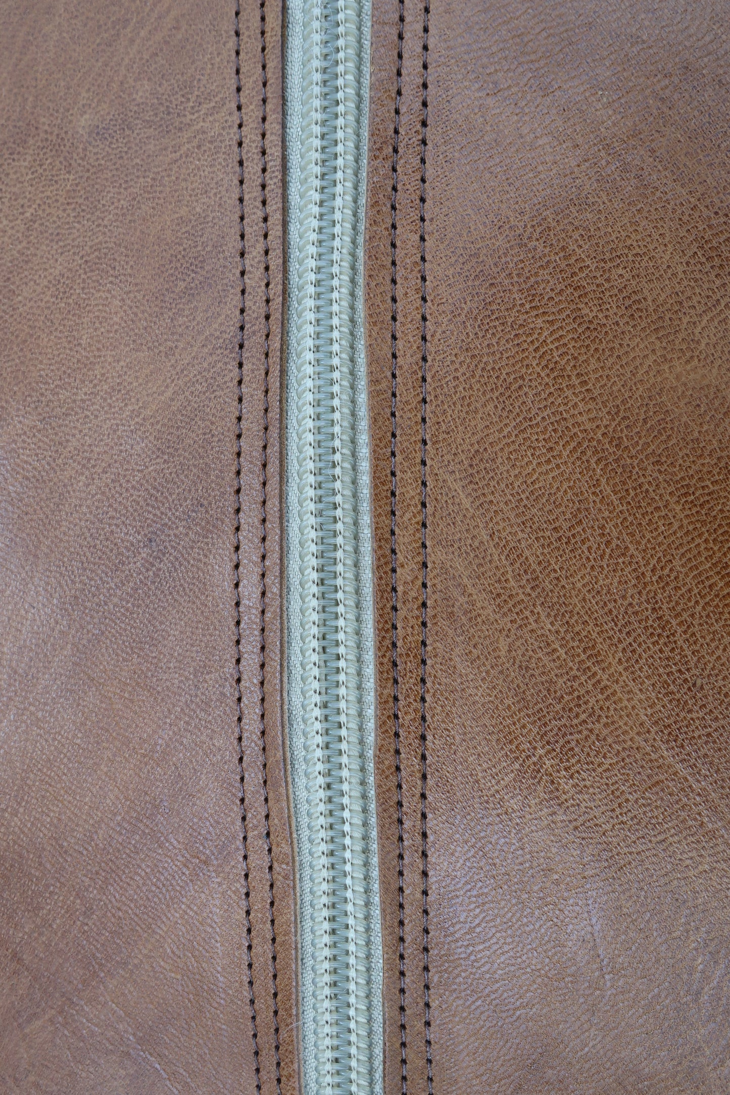 Moroccan Leather Pouf - MarrakeshLoom