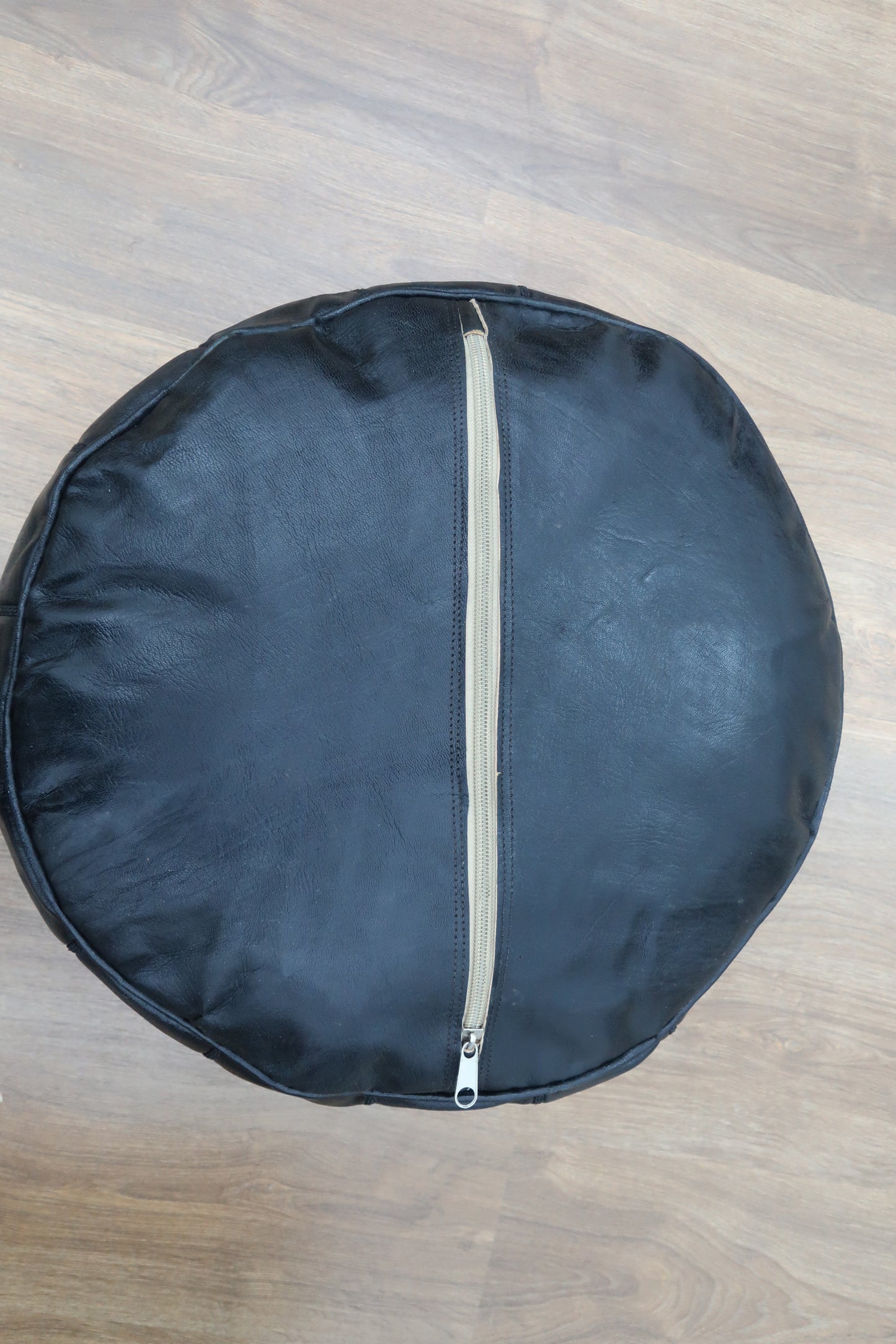 Moroccan Leather Pouf - MarrakeshLoom