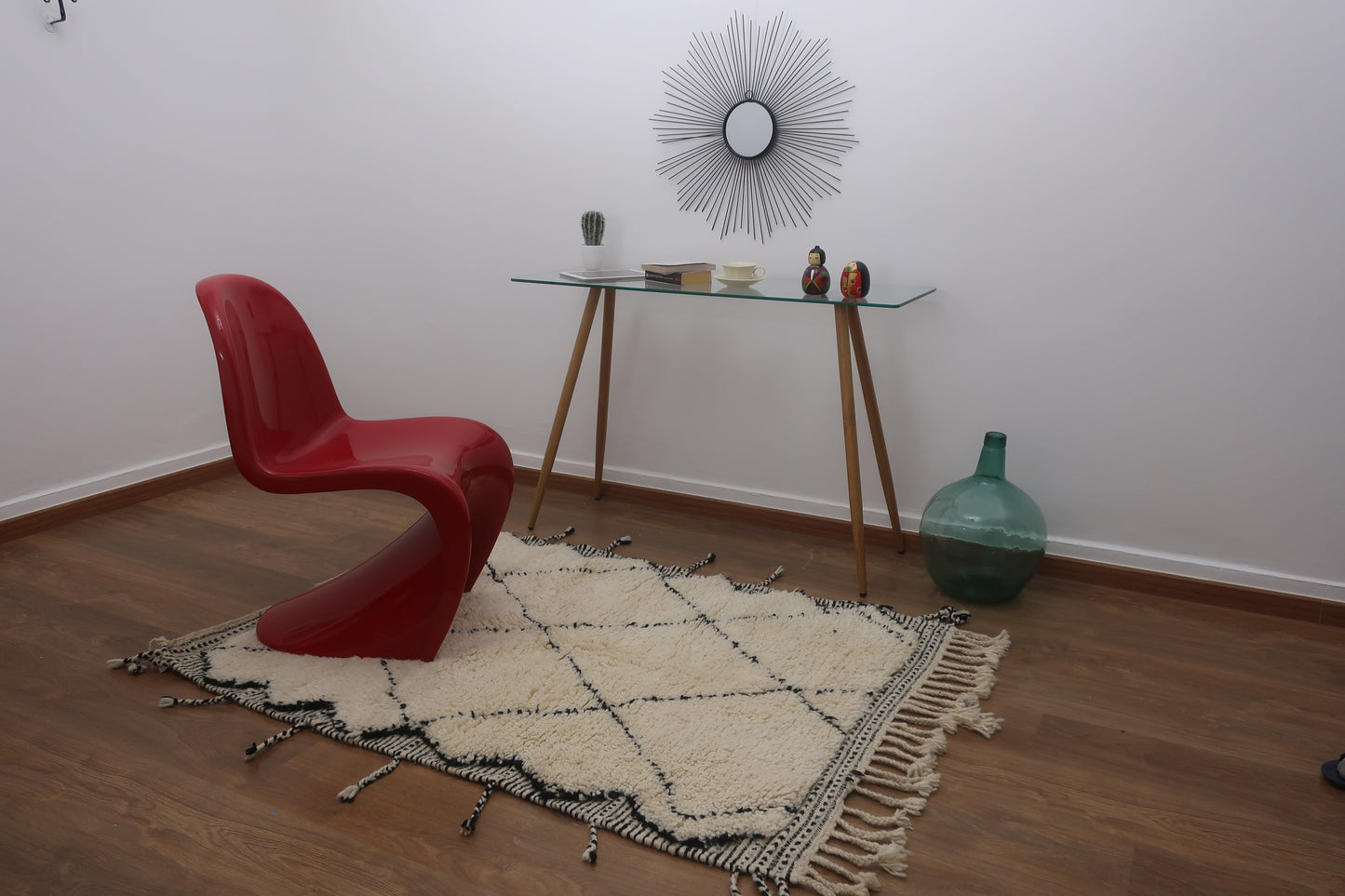 Moroccan Beni Ourain rug - "Kenza" - MarrakeshLoom