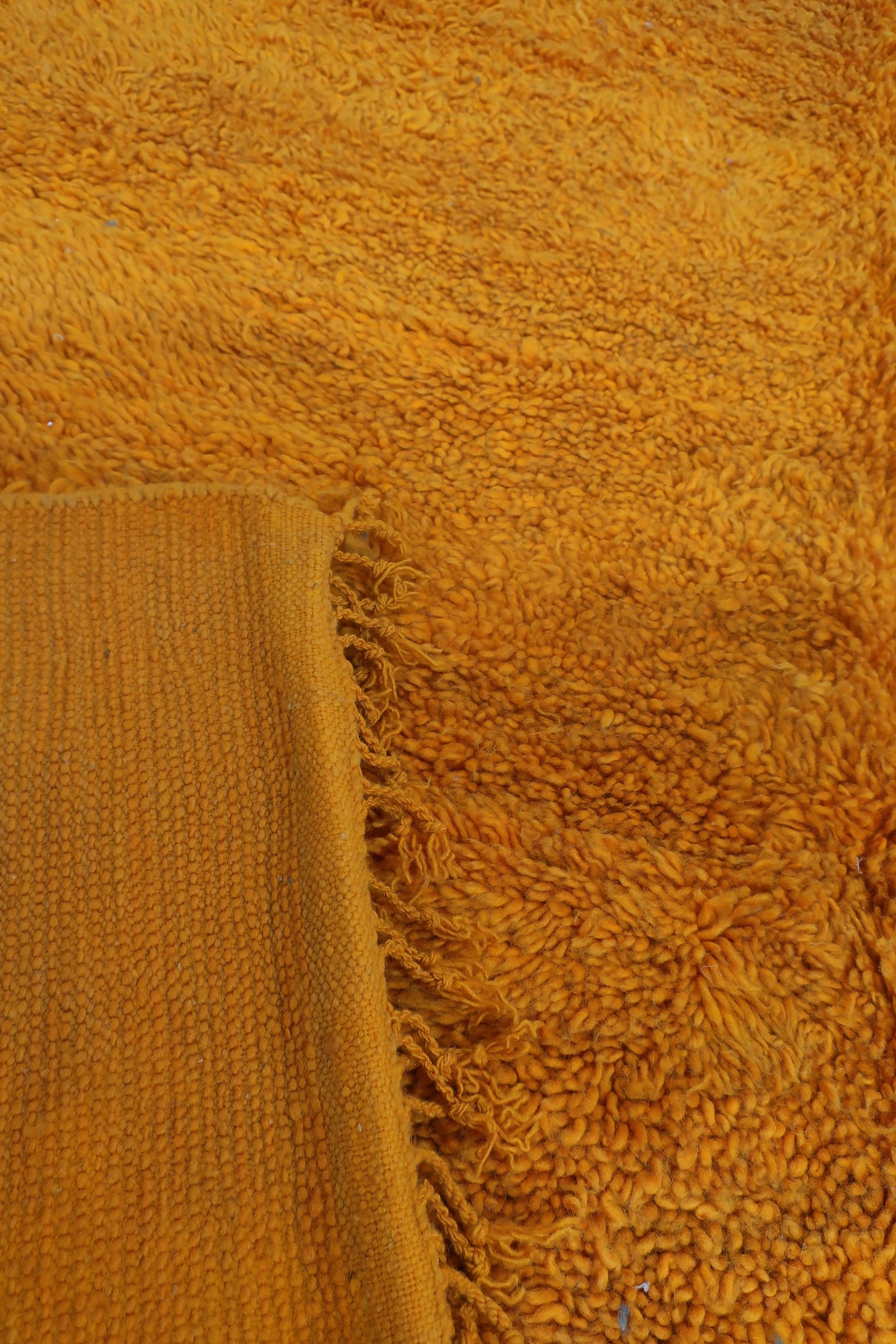 Vintage Moroccan Berber shaggy wool Rug -9.84 FT X 6.43 FT ( 300 CM X 196 CM ) , Authentic handwoven carpet - MarrakeshLoom