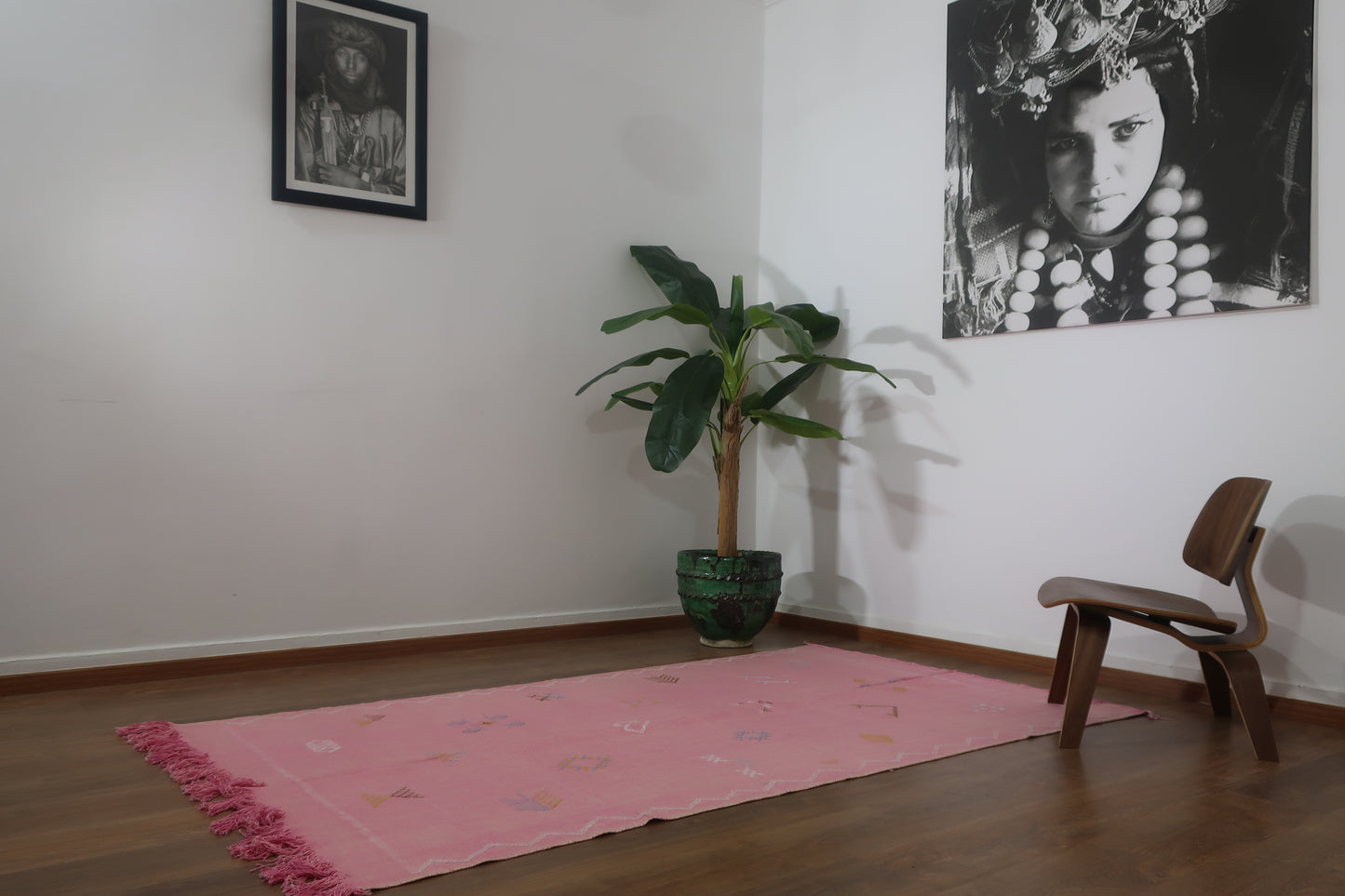 Handmade Moroccan Cactus silk Sabra area rug , 7.61 FT × 4.33 FT ( 232 Cm × 132 Cm ), Authentic handwoven carpet - MarrakeshLoom