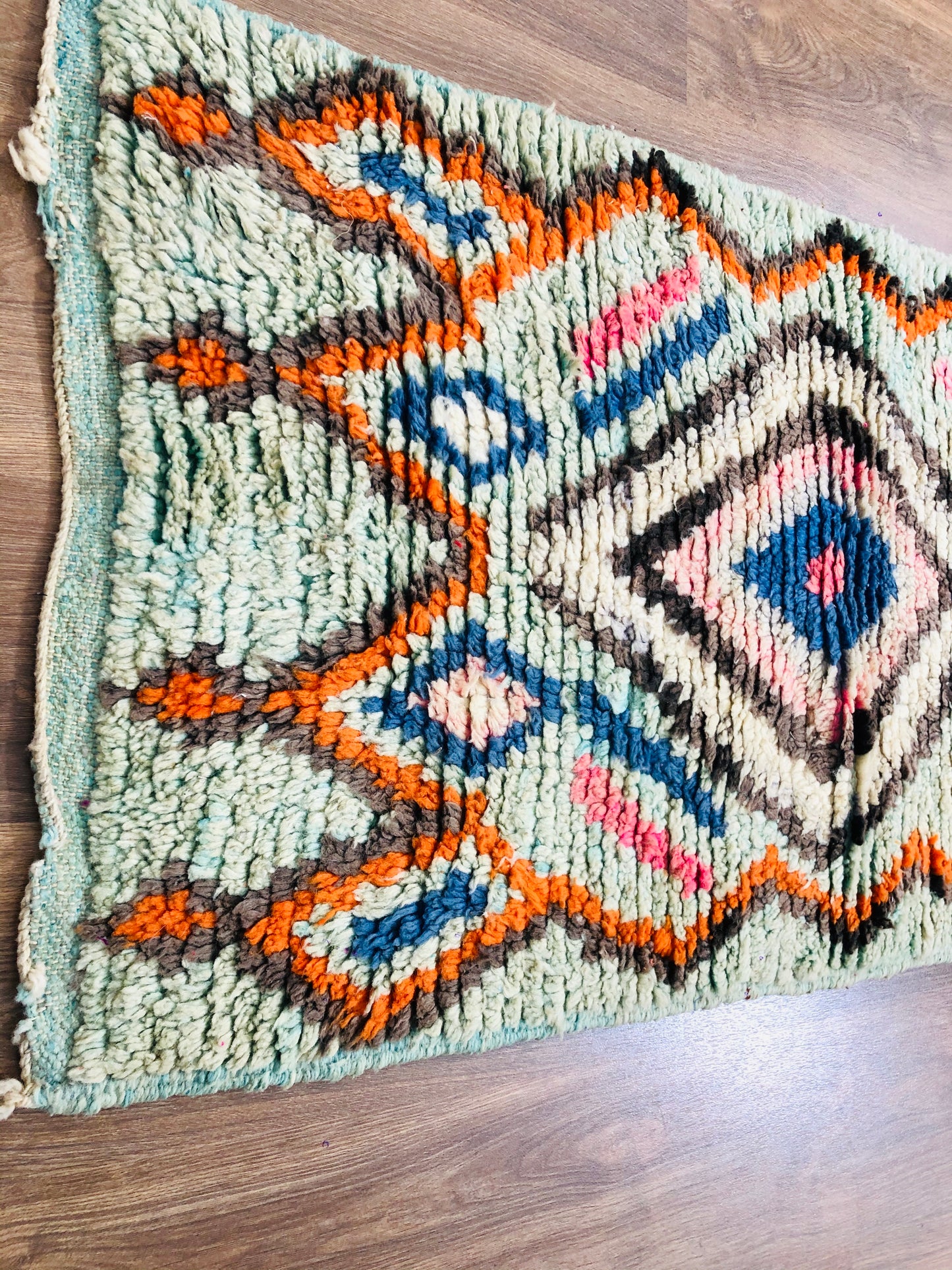 Vintage Moroccan Berber wool Runner - ( 279 Cm × 70 Cm ) - MarrakeshLoom