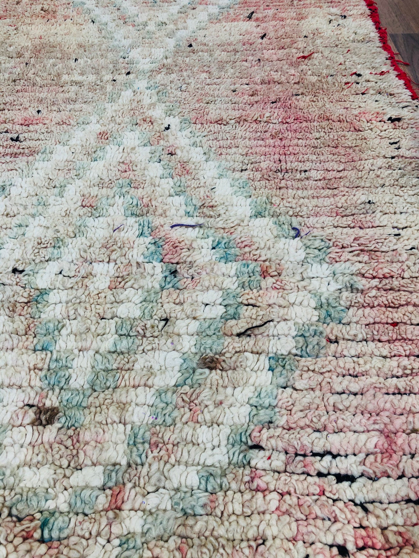 Vintage Moroccan Berber wool Runner -( 310 Cm × 70 Cm ) Authentic handwoven rug, Free Shipping - MarrakeshLoom