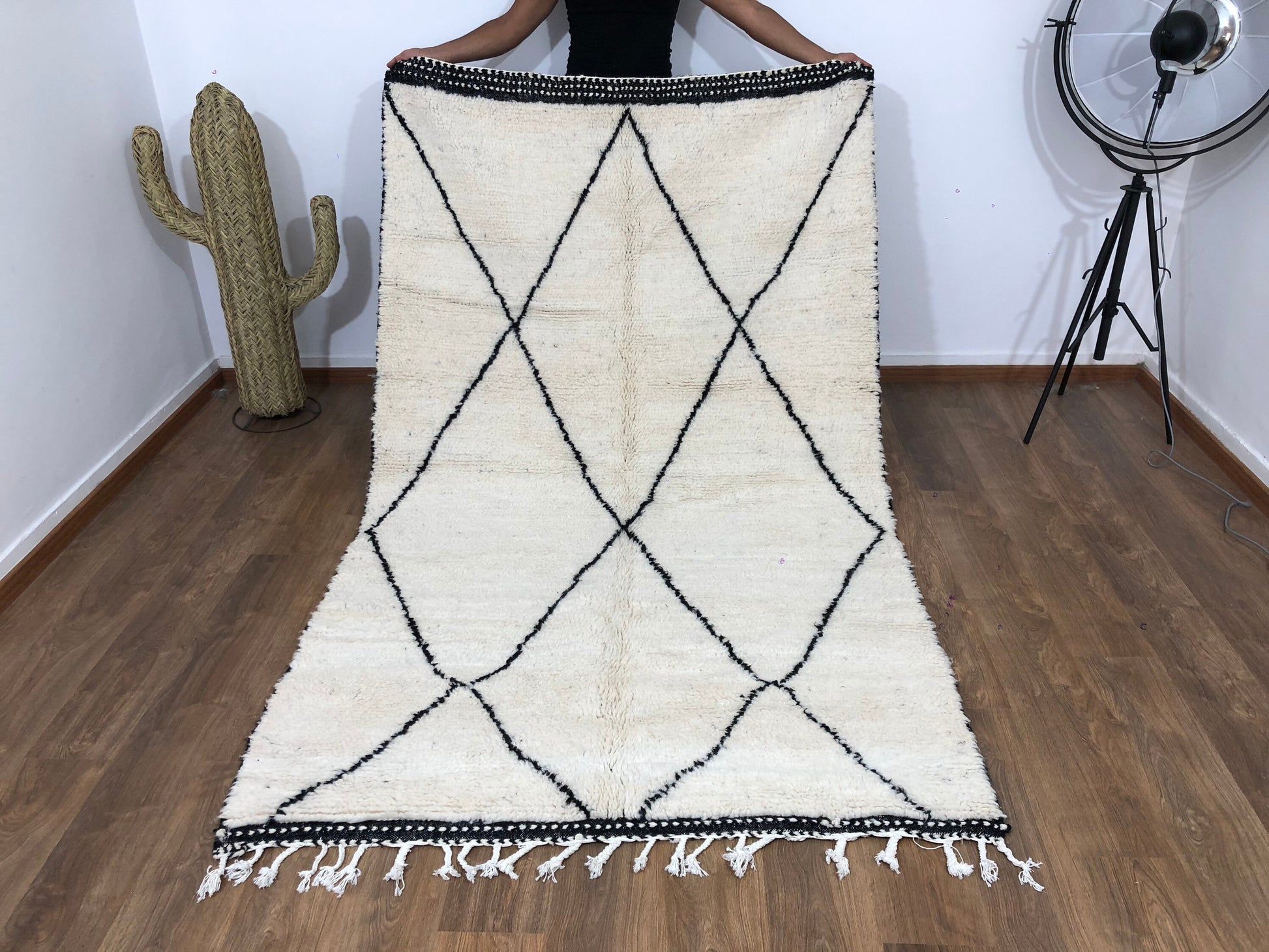 Custom Mid-Century Scandinavian Beni Ourain Rug - MarrakeshLoom