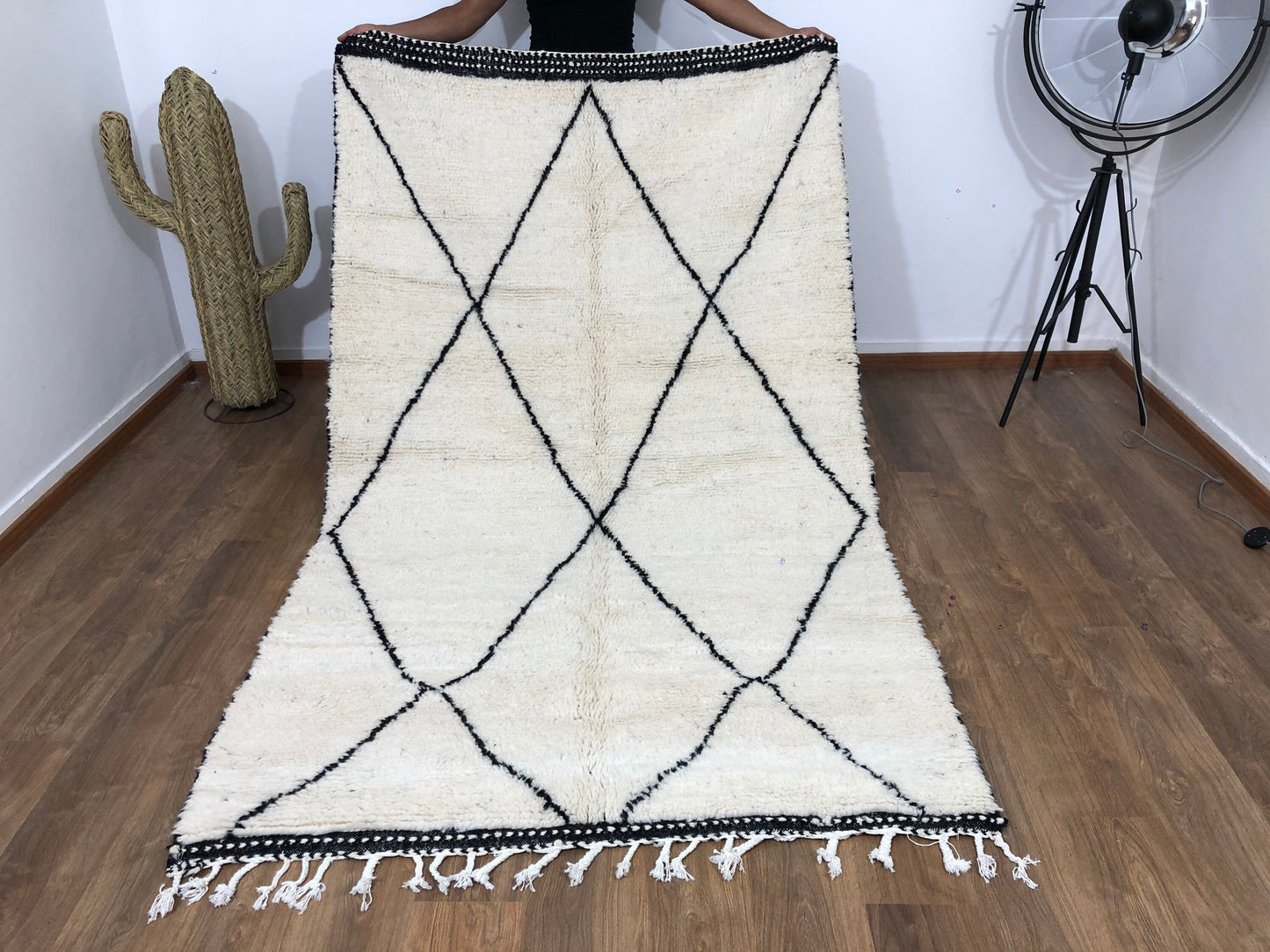 Custom Mid-Century Scandinavian Beni Ourain Rug - MarrakeshLoom