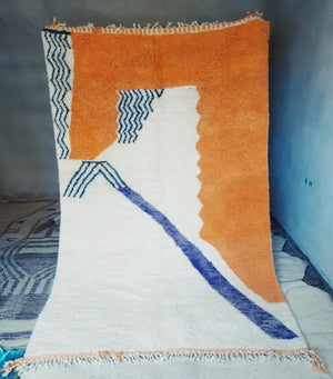 Custom Handmade Moroccan Berber Wool Rug - MarrakeshLoom